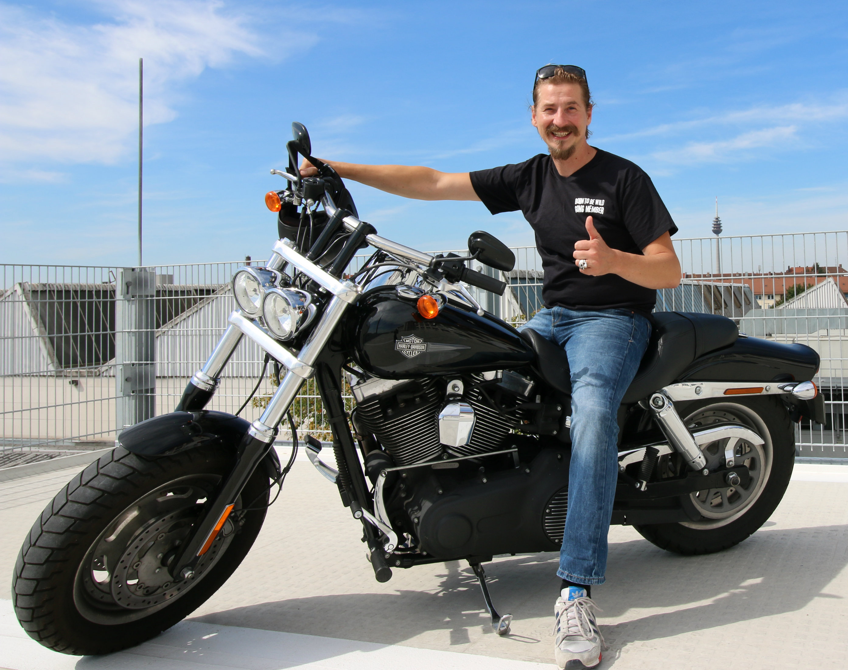 Gemeinsam mit Gong-Chef Guido Seibelt startet „Born To Be Wild V“ am Sonntag um 10 Uhr vor dem Rockhouse Zelt auf dem Nürnberger Volksfestplatz.