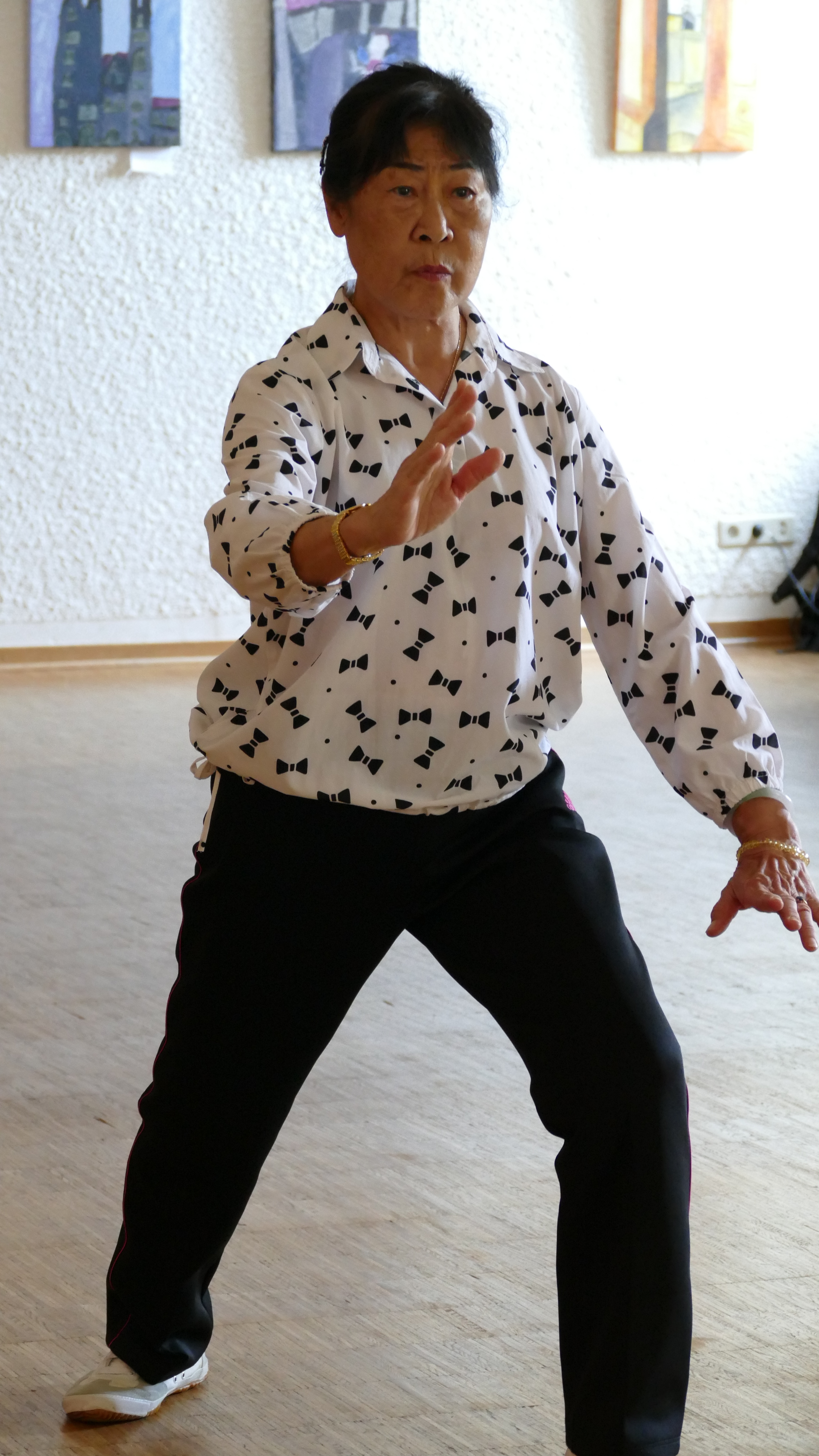 Dieses Jahr war unsere chinesische Taichi-Meisterin Guiyan Jian (Mitte 70) das letzte Mal in Deutschland.