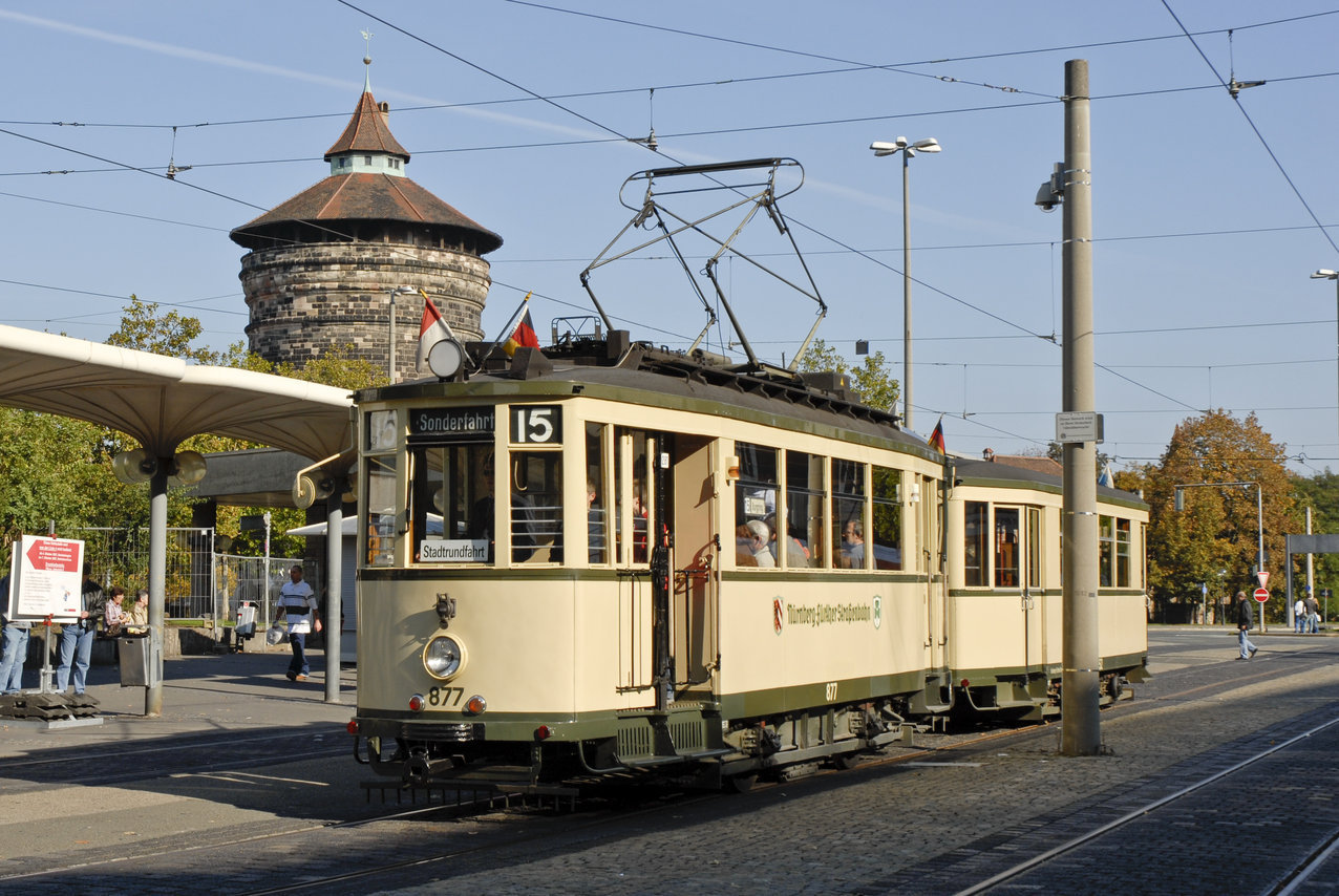 Historische Burglinie 15 am Plärrer.