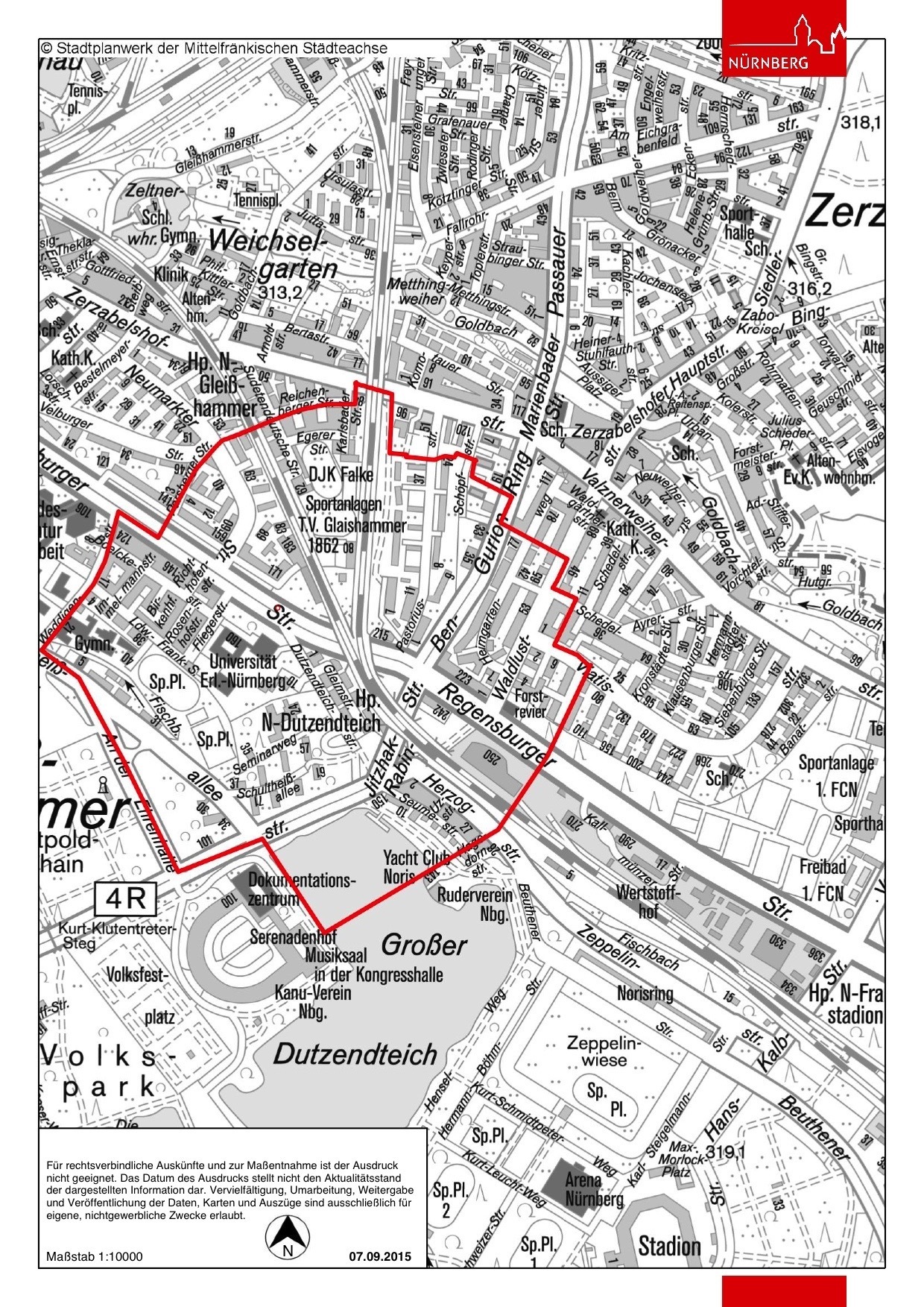 Evakuierungsgebiet.