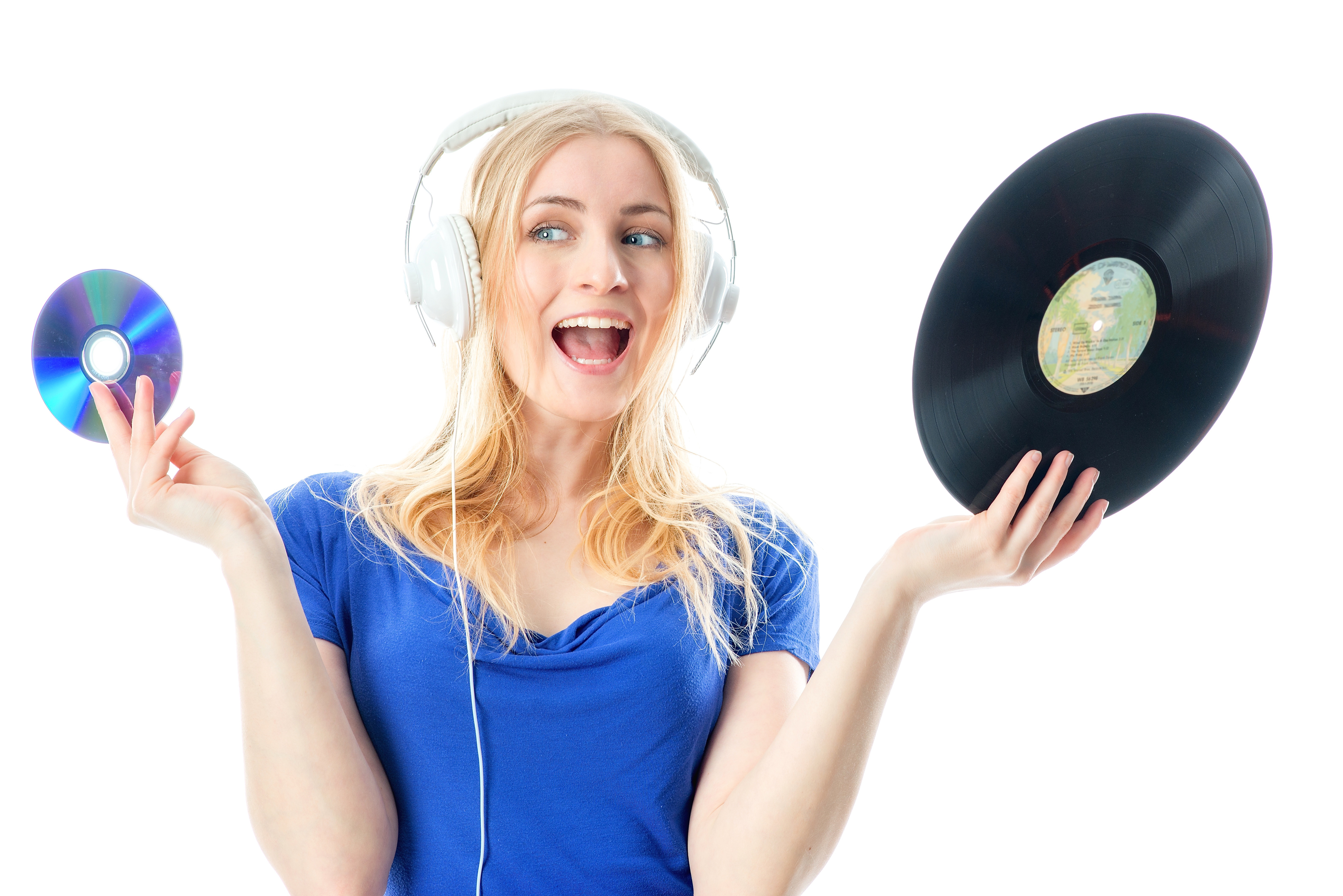 Von der Schallplatte bis zur CD: In Erlangen werden auch Tonträger kunstvoll in Szene gesetzt. Symbolfoto: © von Lieres/Fotolia.com