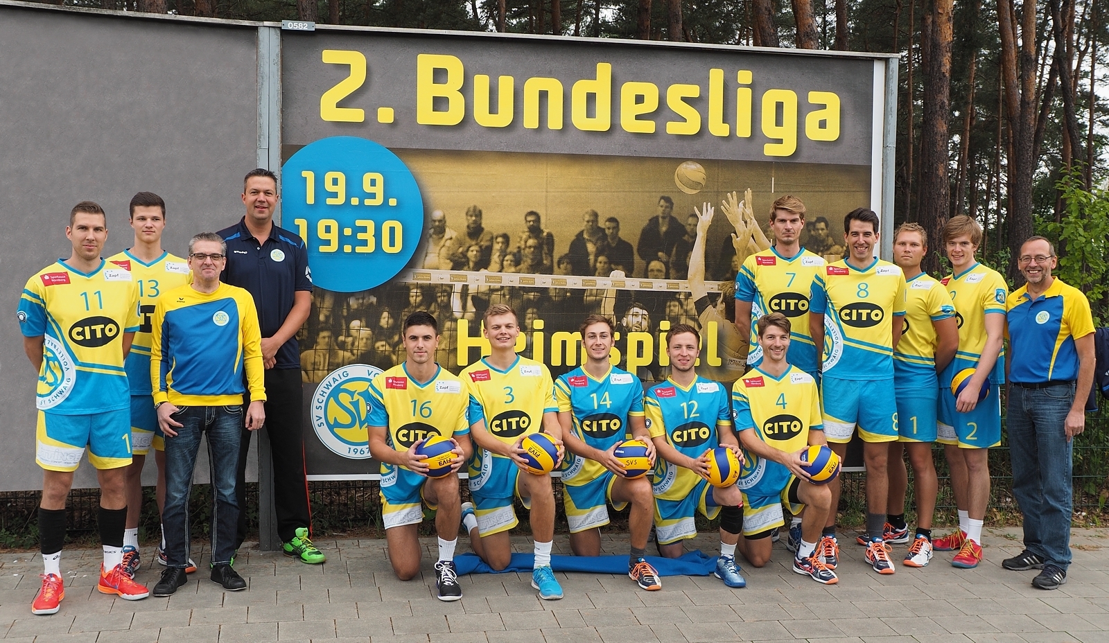 Freuen sich auf die neue Saison: Das SVS-Bundesligateam in Schwaig (Foto: Siefker)