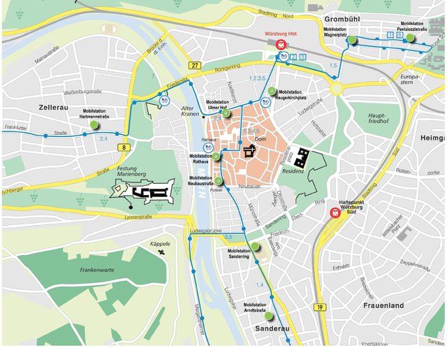 Lageplan der neuen Stationen