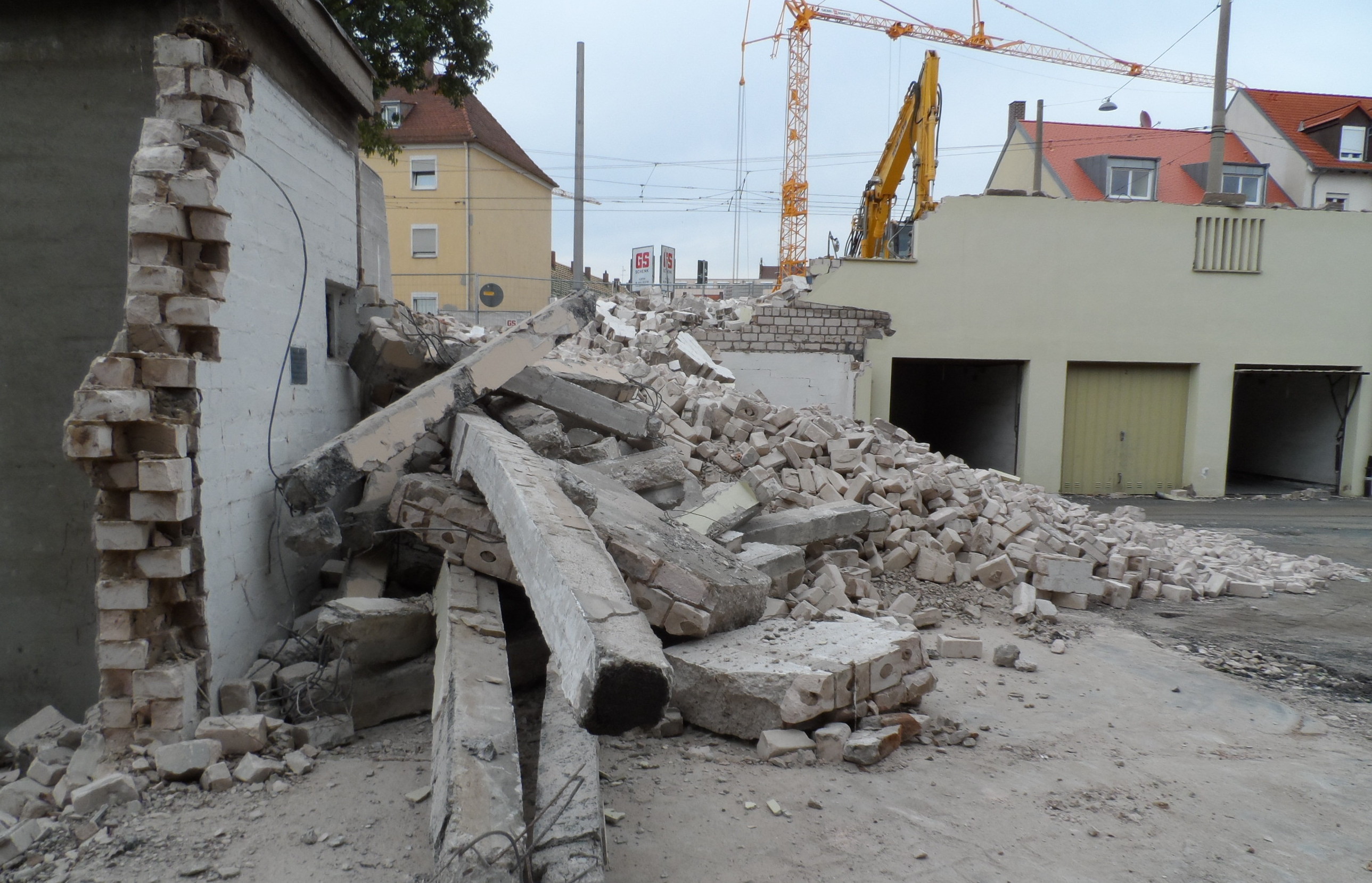 Auf dem ehemaligen Garagengelände entstehen unter anderem 74 moderne Mietwohnungen