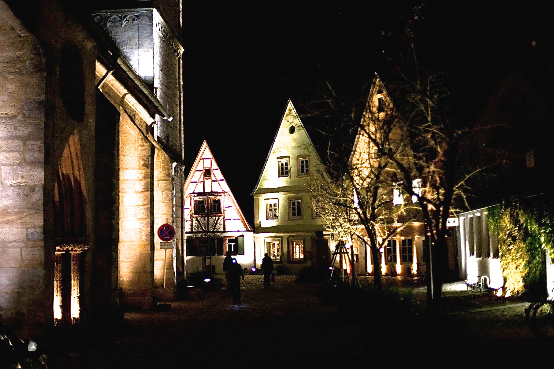 Wie im Jahr 2011 hier rund um die Martinskirche in Forchheim wird nun auch Waischenfeld akzentuiert beleuchtet. Foto: R. Rosenbauer