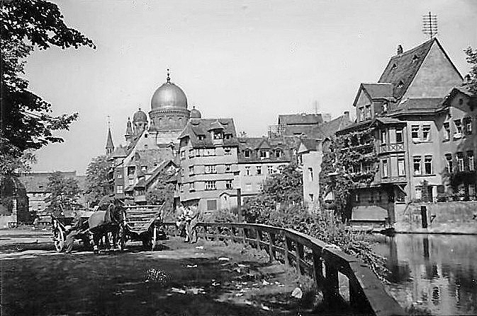 Stephen-Mosbacher-Förderung: Aufnahme der Nürnberger Hauptsynagoge kurz vor ihrem Abriss im August 1938 von Bernhard Kolb.