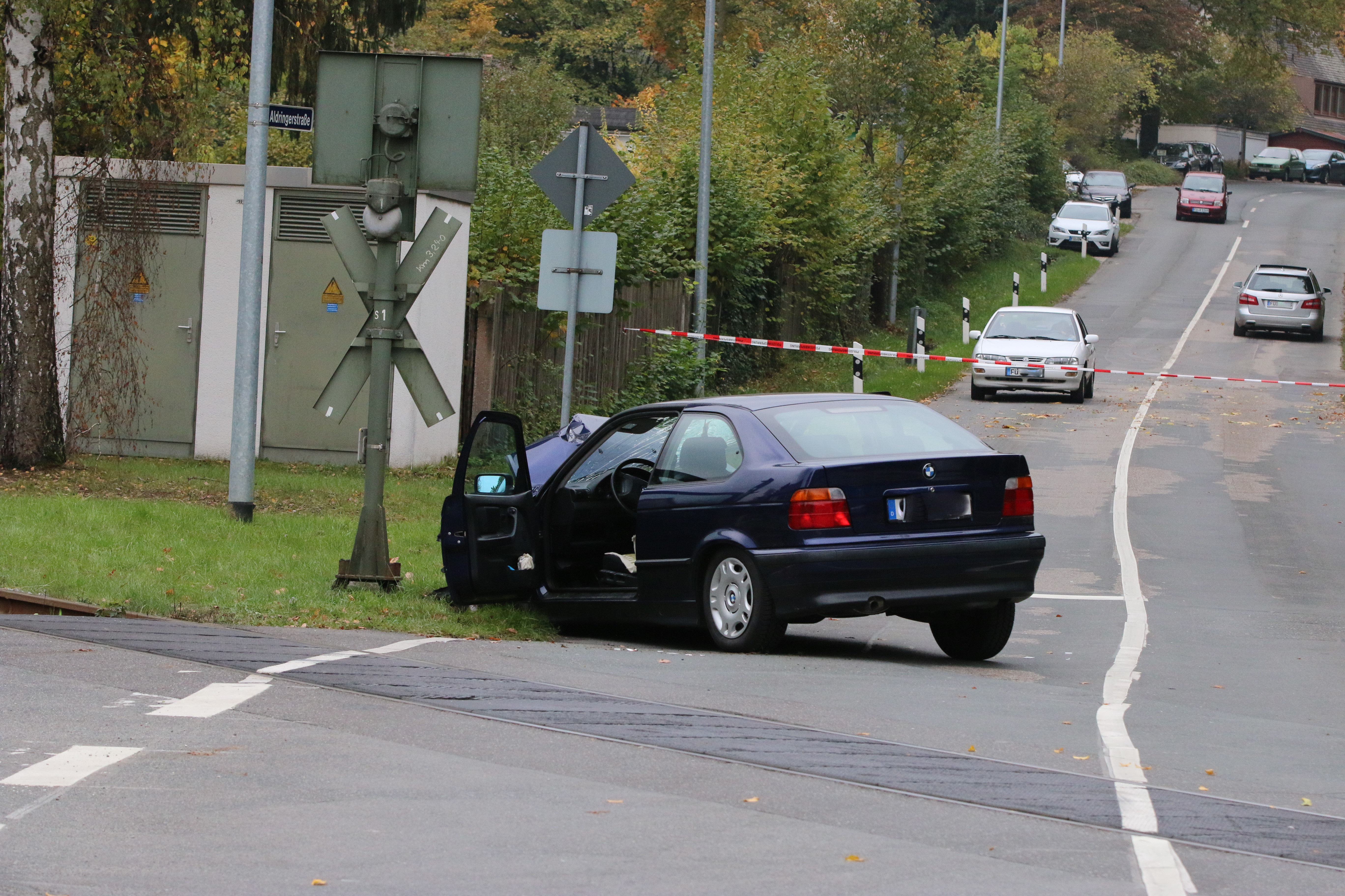 Unfall Bahnübergang Alte Veste.