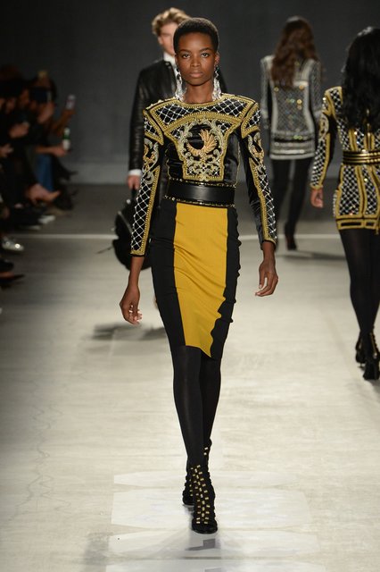 Maria Borges bei H&M und Balmain in New York. | Foto: H&M Newsroom/Balmain
