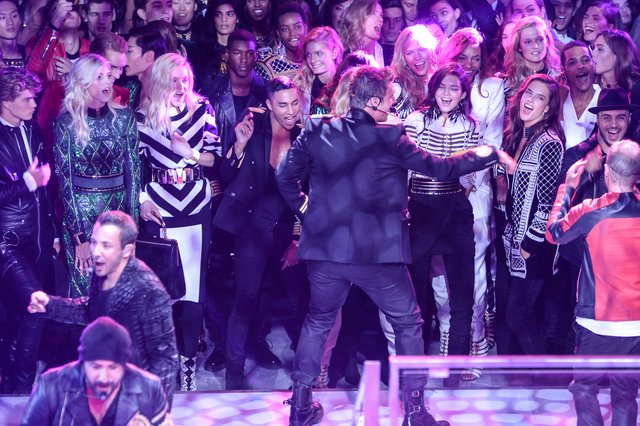 Mega Event in New York: Backstreet Boys bei der #HMBalmaination. | Foto: H&M/Newsroom/Balmain