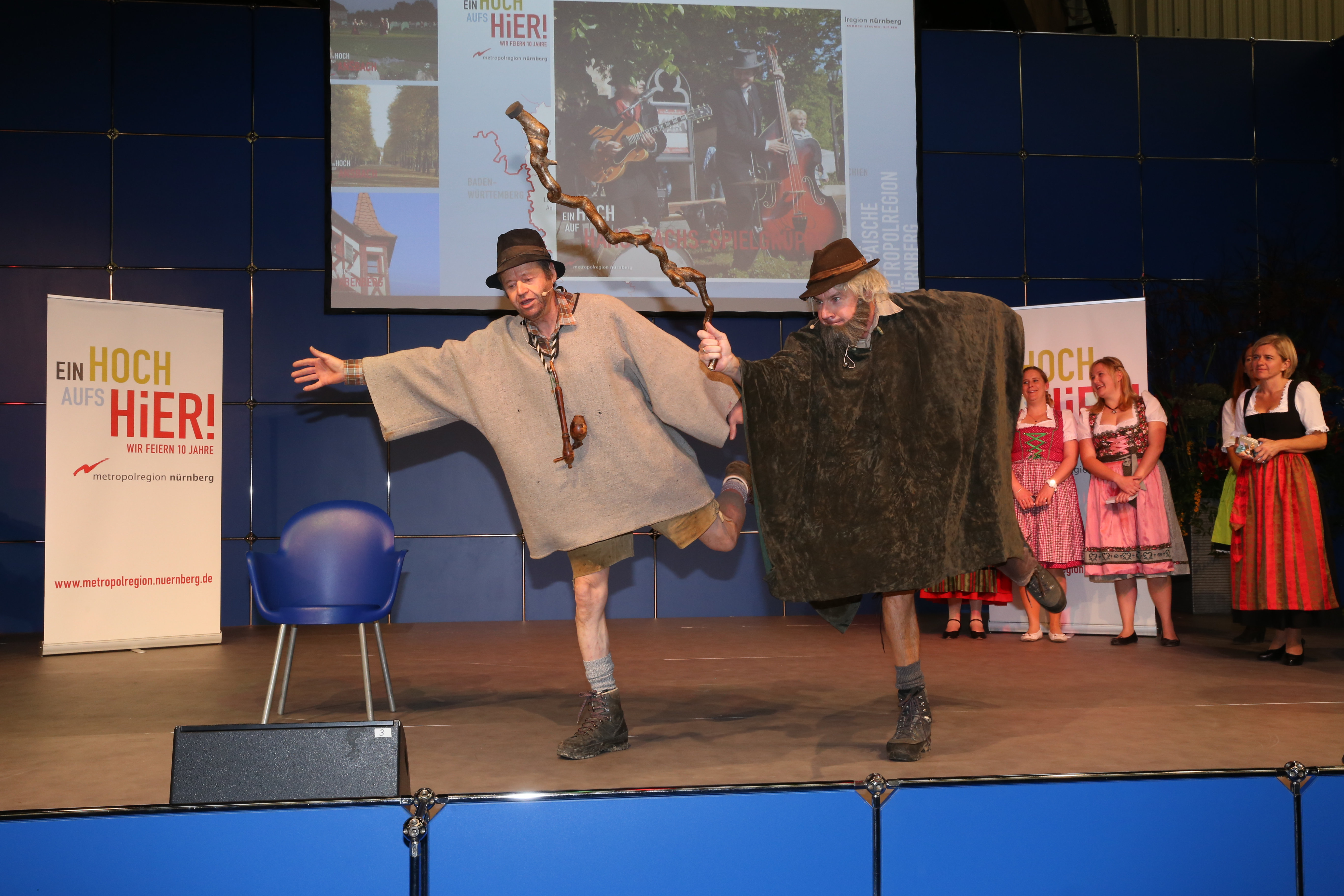 Eines der Highlights des Programms: Der Auftritt der Hans-Sachs-Spielgruppe aus dem Landkreis Fürth.