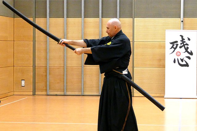 Professor Josef Linder, 8. Dan Iaijutsu aus Moskau bei ZANCHIN Kampfkunst e.V.