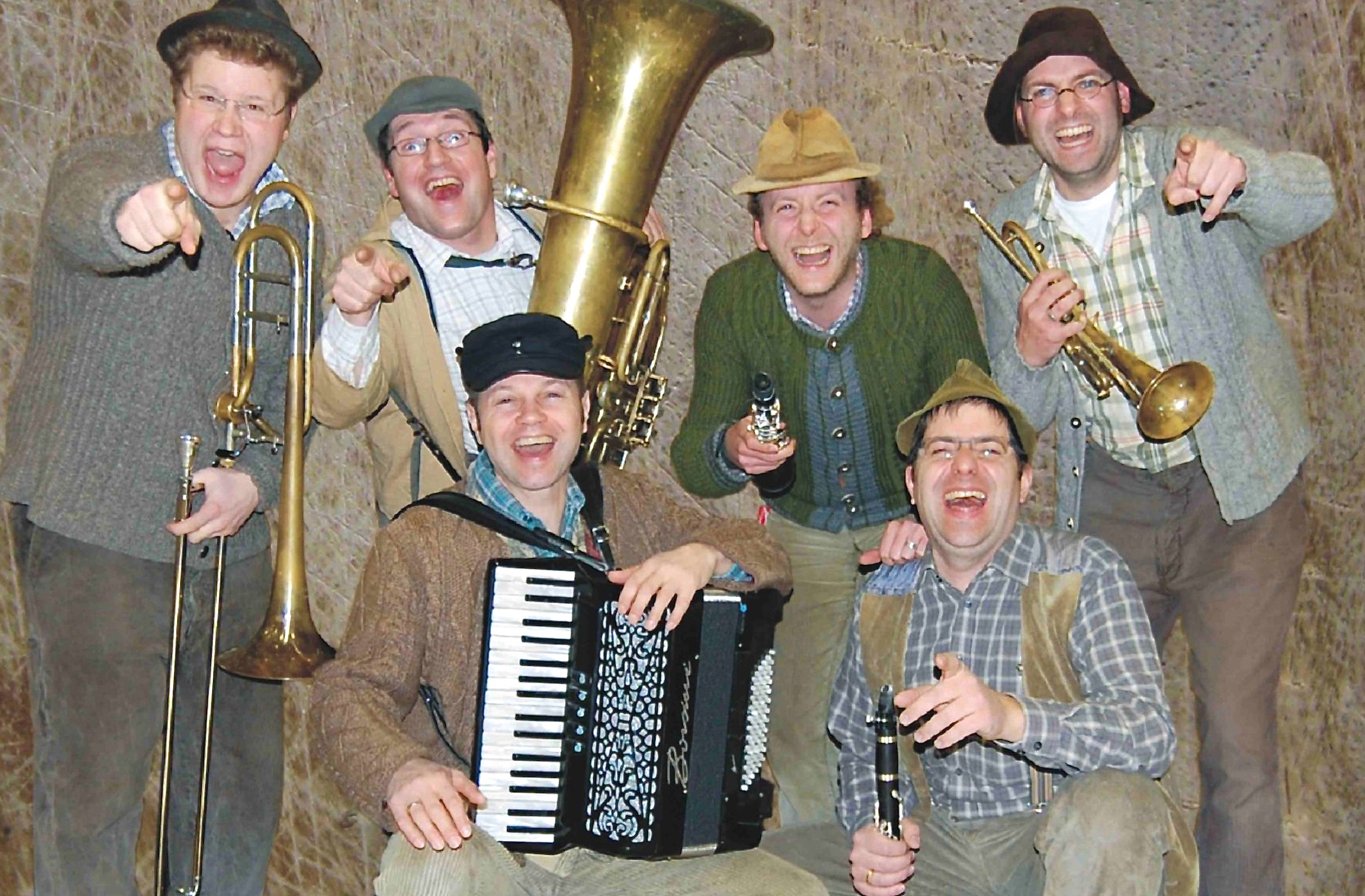 Die Gruppe „Häisd’n’däisd vomm mee“. Foto: oh