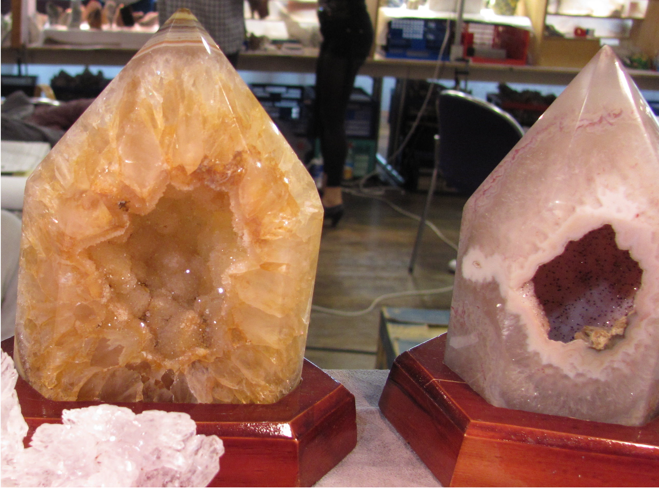 Mineralien und Kunst gehen eine gelungene Verbindung ein.