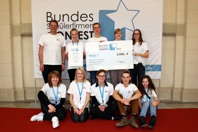 Erster Platz für die Schülerinnen und Schülern des Gymnasiums In der Wüste aus Osnabrück.