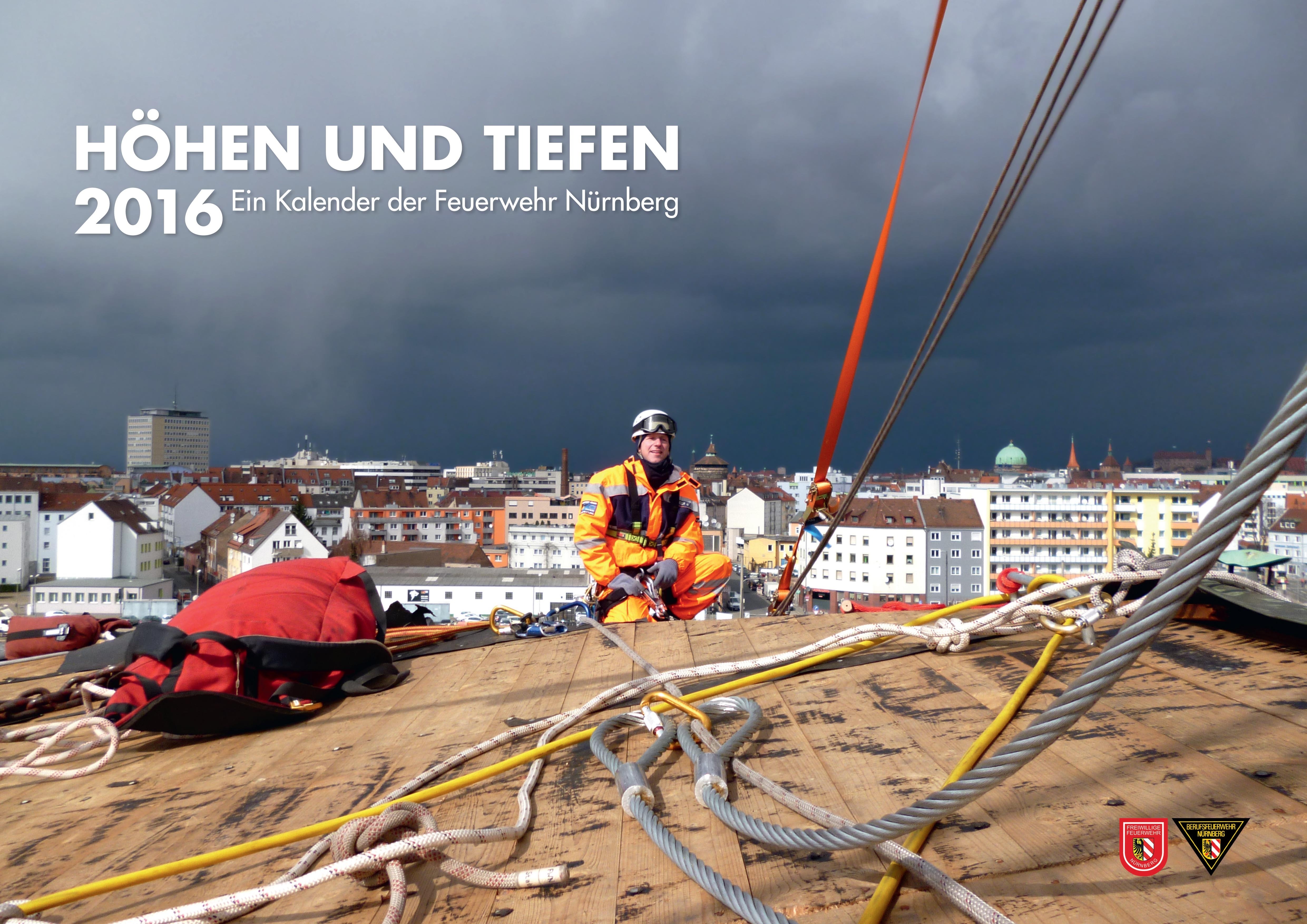 Der neue Kalender 2016 der Feuerwehr Nürnberg mit beeindruckenden Bildern ist ab sofort erhältlich.