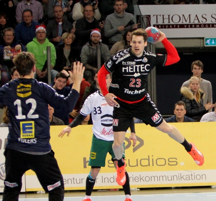 (Foto: hl-studios, Erlangen): HC Erlangen gewinnt gegen Minden: Ole Rahmel mit 5 Treffern
