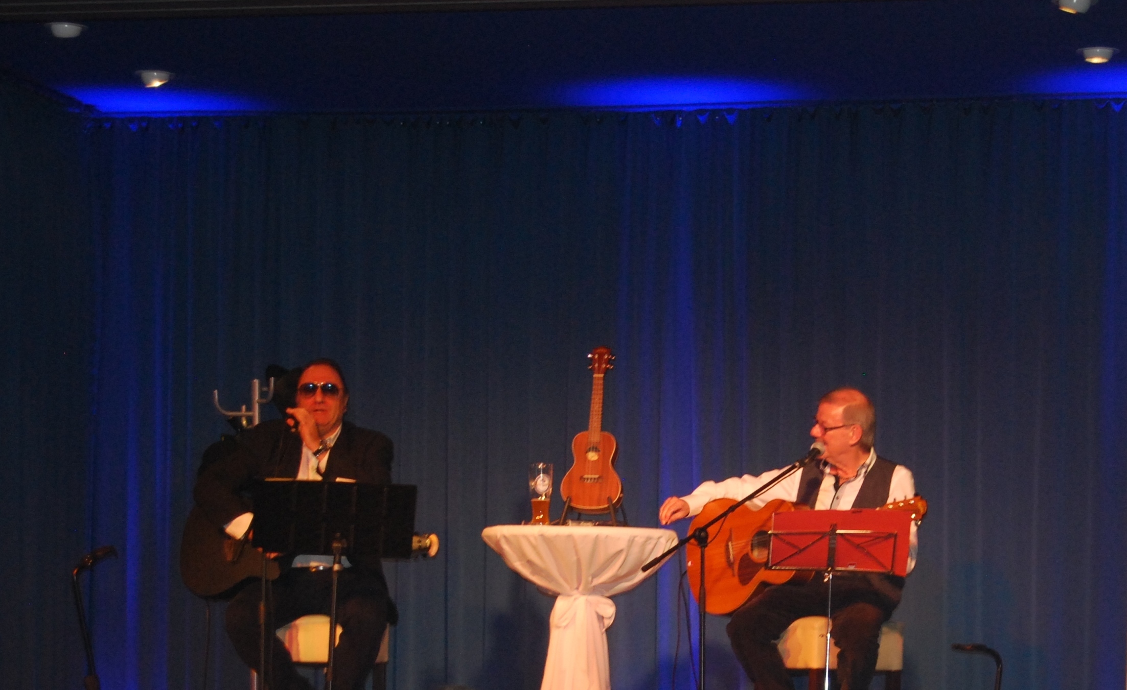 Bernd Händel und Jürgen Leuchauer im Gaswerk