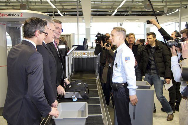 Eröffnung der neuen Sicherheitskontrolle am Airport Nürnberg. | Foto: Airport Nürnberg