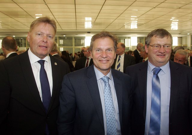 Norbert Dünkel, CSU-MdL und Geschäftsführer Lebenshilfe Nürnberger Land, CSU-MdL Hermann Imhof und CSU-MdL Michael Brückner (v.l.). | Foto: J. König