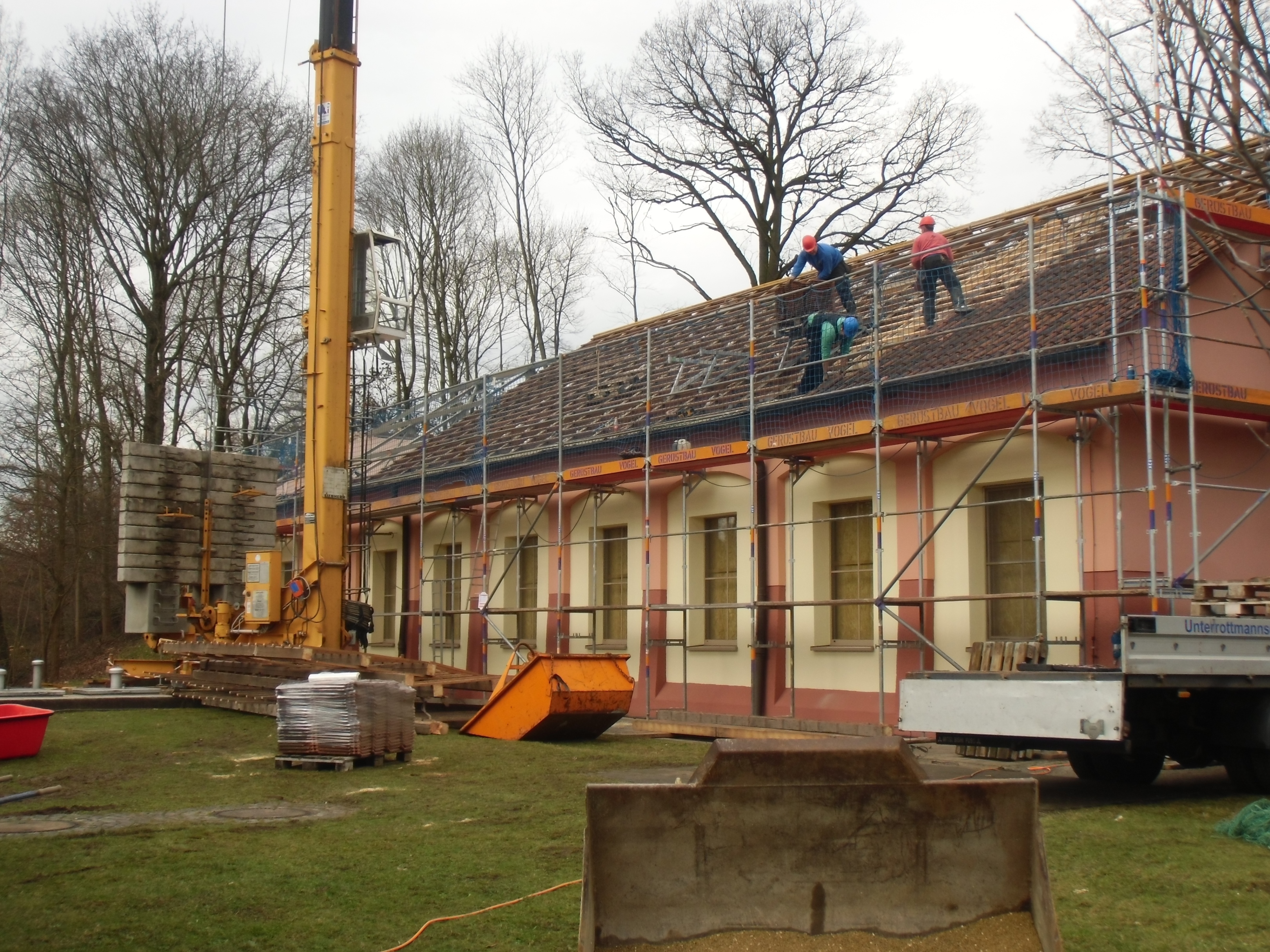 Baufortschritt im Wasserwerk Erlenstegen.