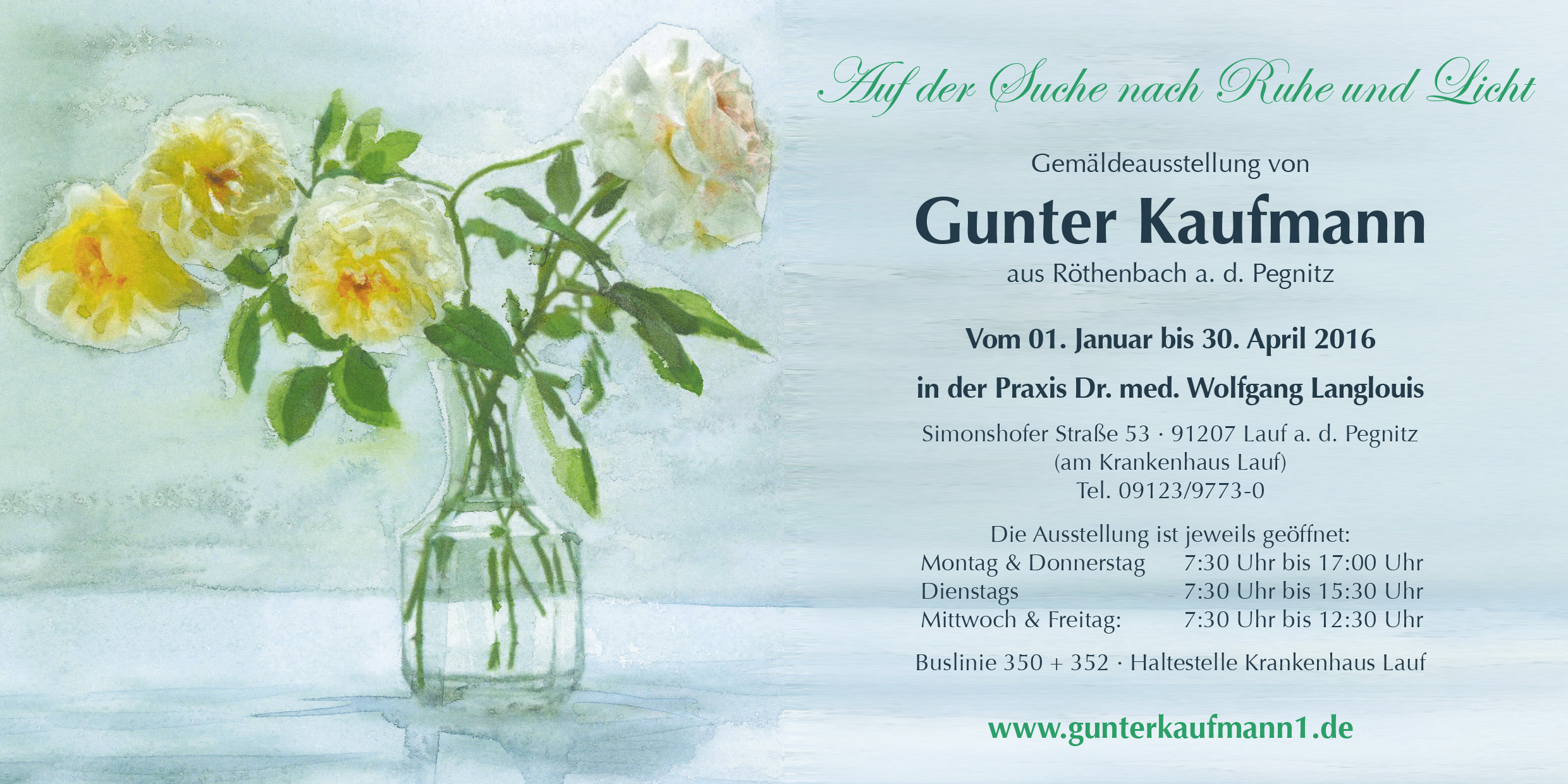 Einladung und Infos zur Ausstellung. Eintritt frei!