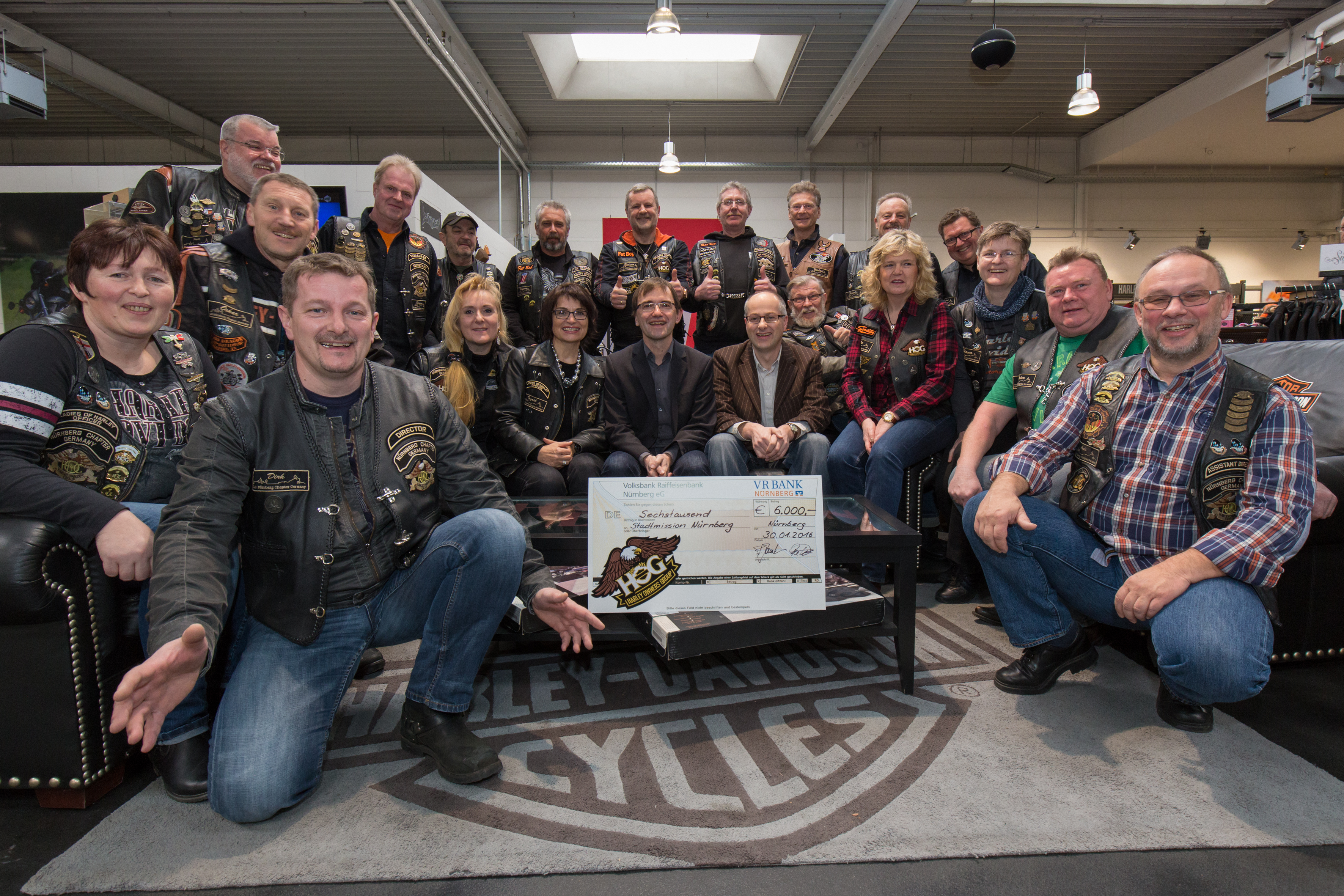 Tolle Benefizaktion der Mitglieder des „H.O.G Nürnberg Chapter Germany.