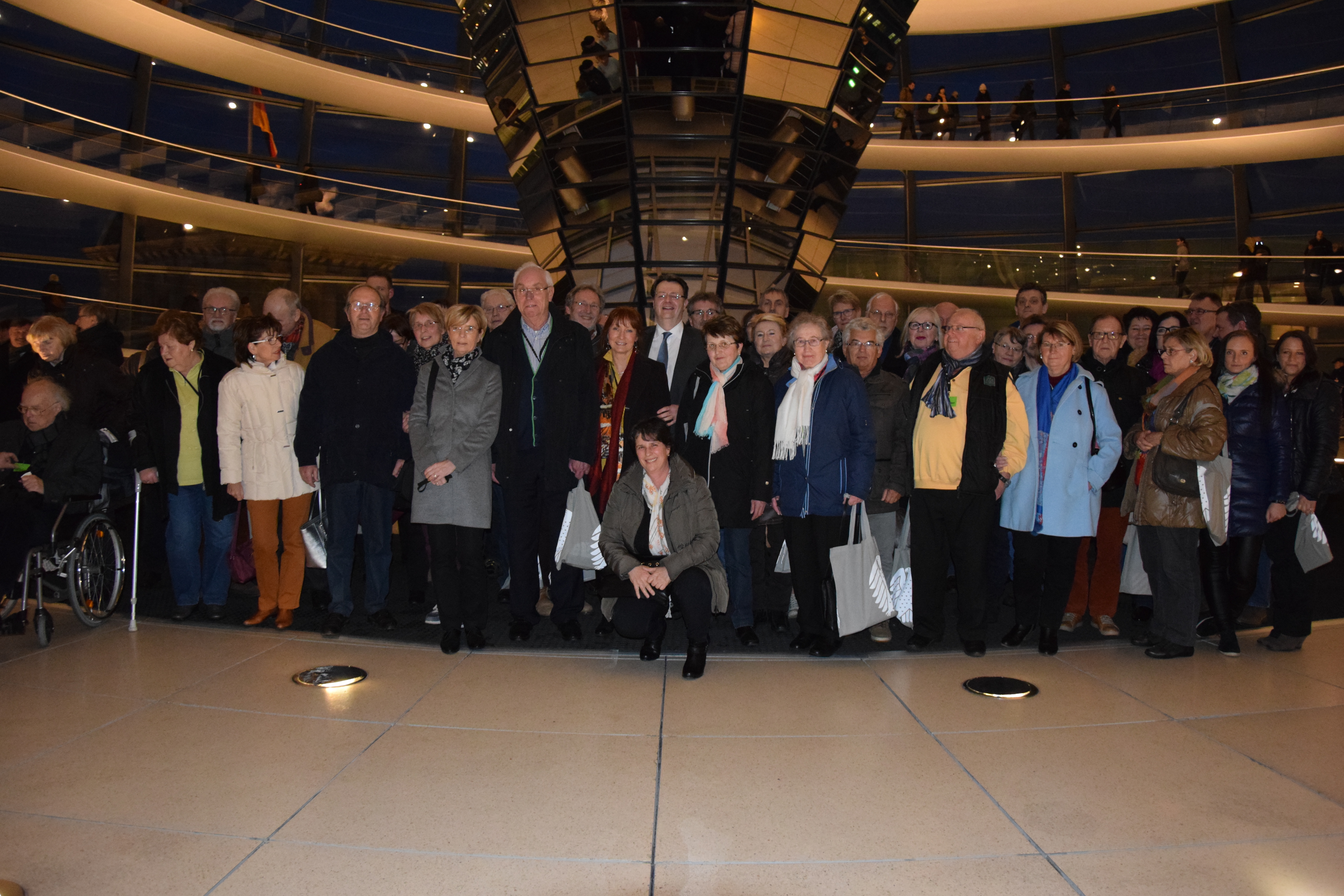 Dieses Foto entstand in der Reichstagskuppel in Berlin