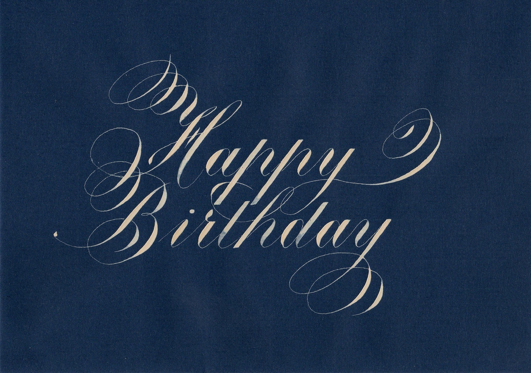 Copperplate, die englische Schreibschrift.