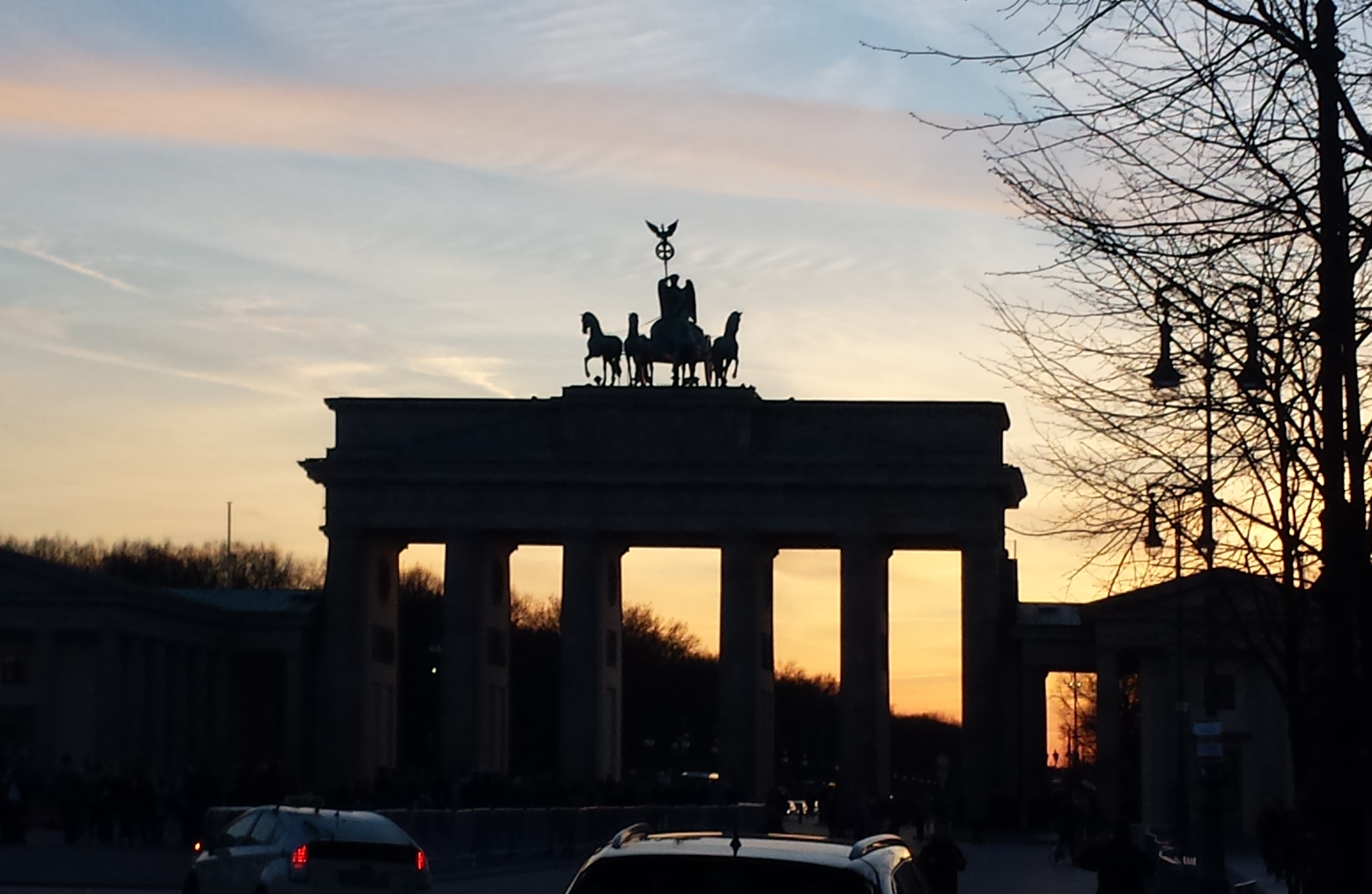 Brandenburger Tor im Sonnenuntergang