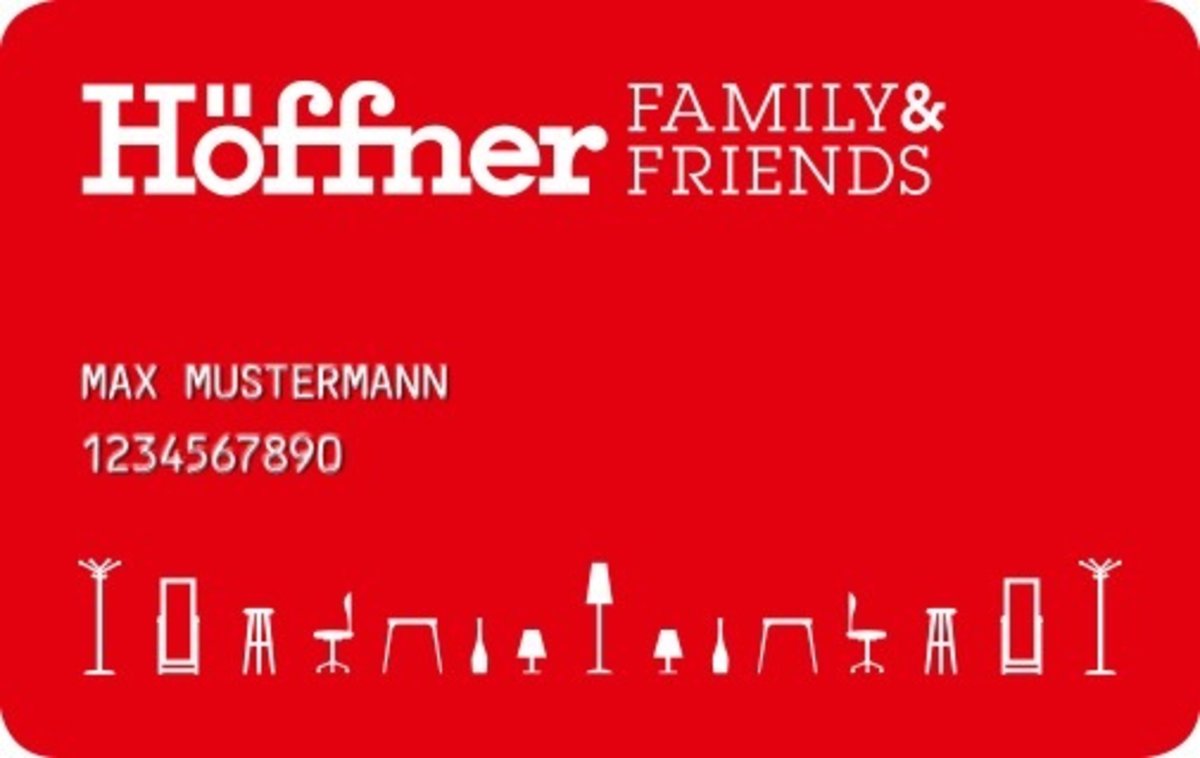 Neue „Family & Friends“-Karte von Möbel Höffner - Nürnberg Neue „Family & Friends“-Karte von Möbel Höffner - Nürnberg