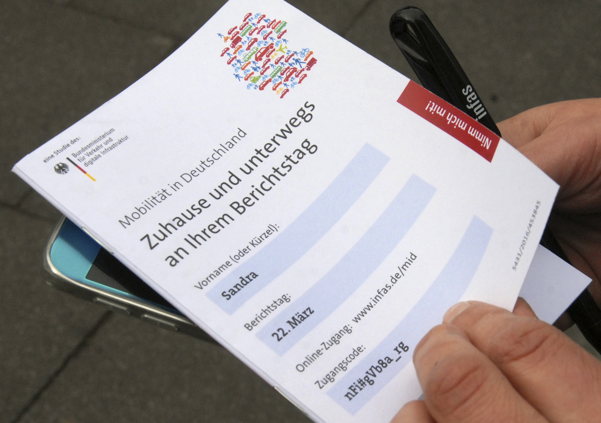 Bundesweit, so auch im Gebiet des VGN, werden in den kommenden Wochen Haushalte zu ihrem Mobilitätsverhalten befragt.