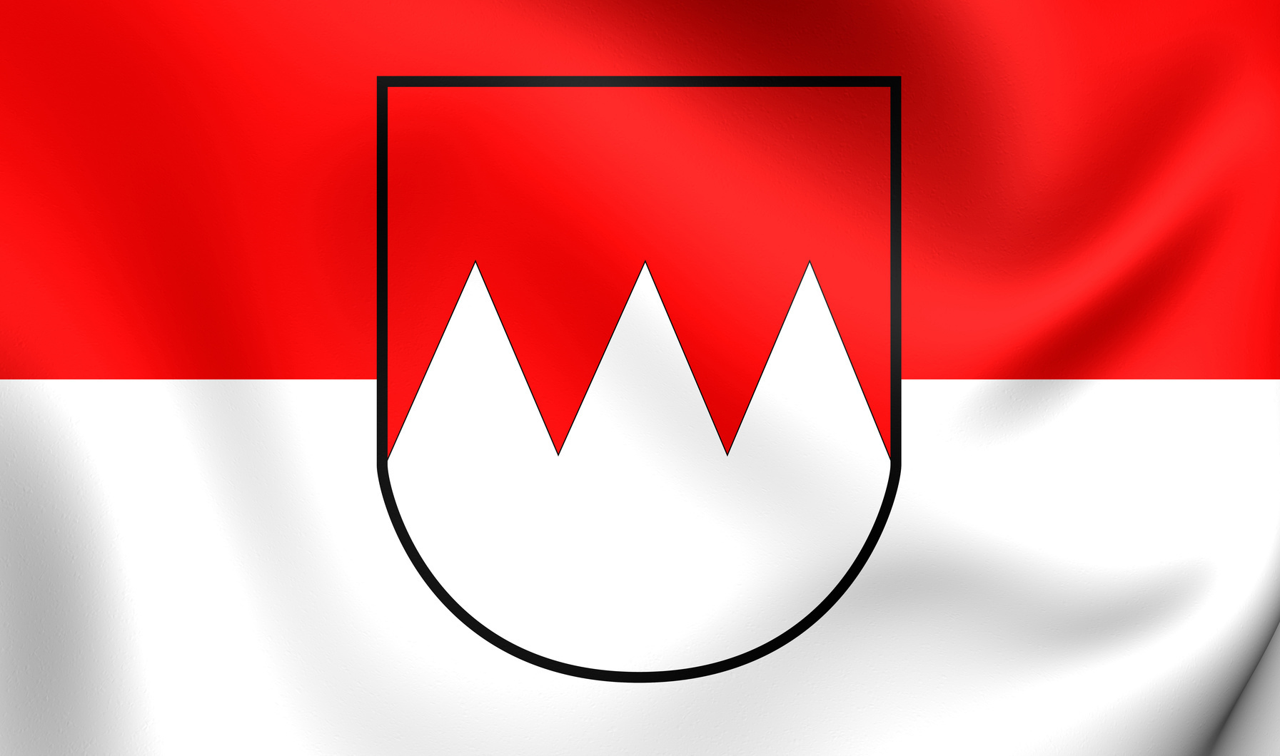 Der fränkische Rechen ist ab sofort eine von drei Flaggen, die über der Burg Zwernitz wehen.