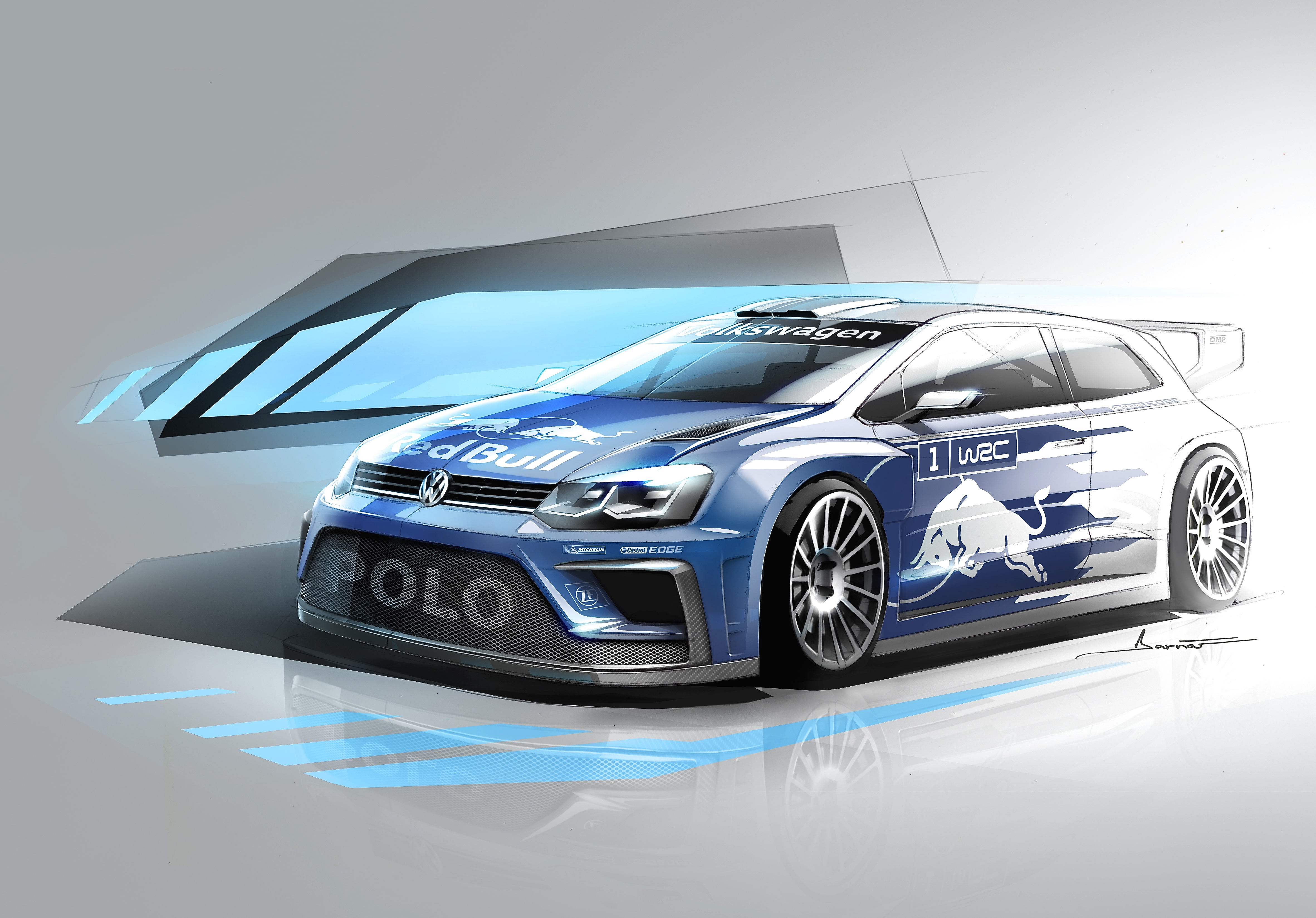 Der Volkswagen Polo R WRC, Konzept. Foto: Volkswagen