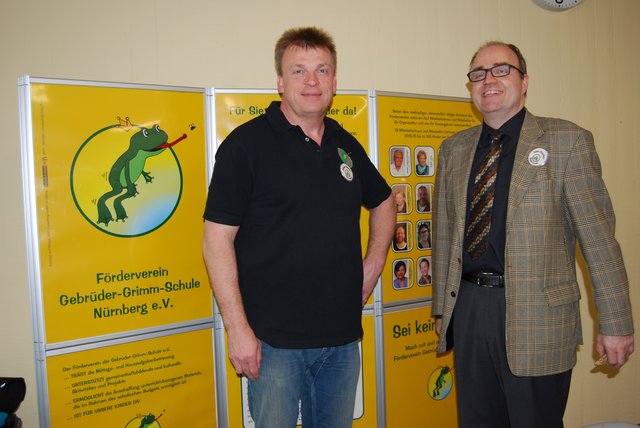 Oliver Röder und Jens Fischer vom Förderverein