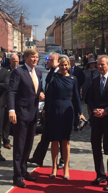 Der holländische König Willem Alexander mit Königin Maxima zu Besuch in Nürnberg. | Foto: Claudia Ganci