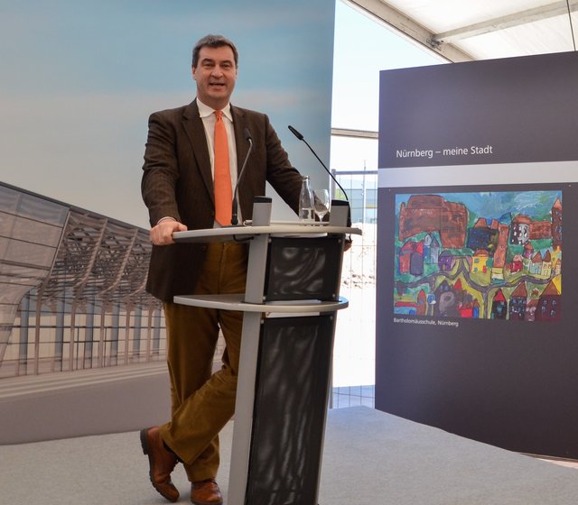 Staatsminister Dr. Markus Söder ist der stellvertretende Aufsichtsratsvorsitzende der NürnbergMesse. | Foto: Nicole Fuchsbauer
