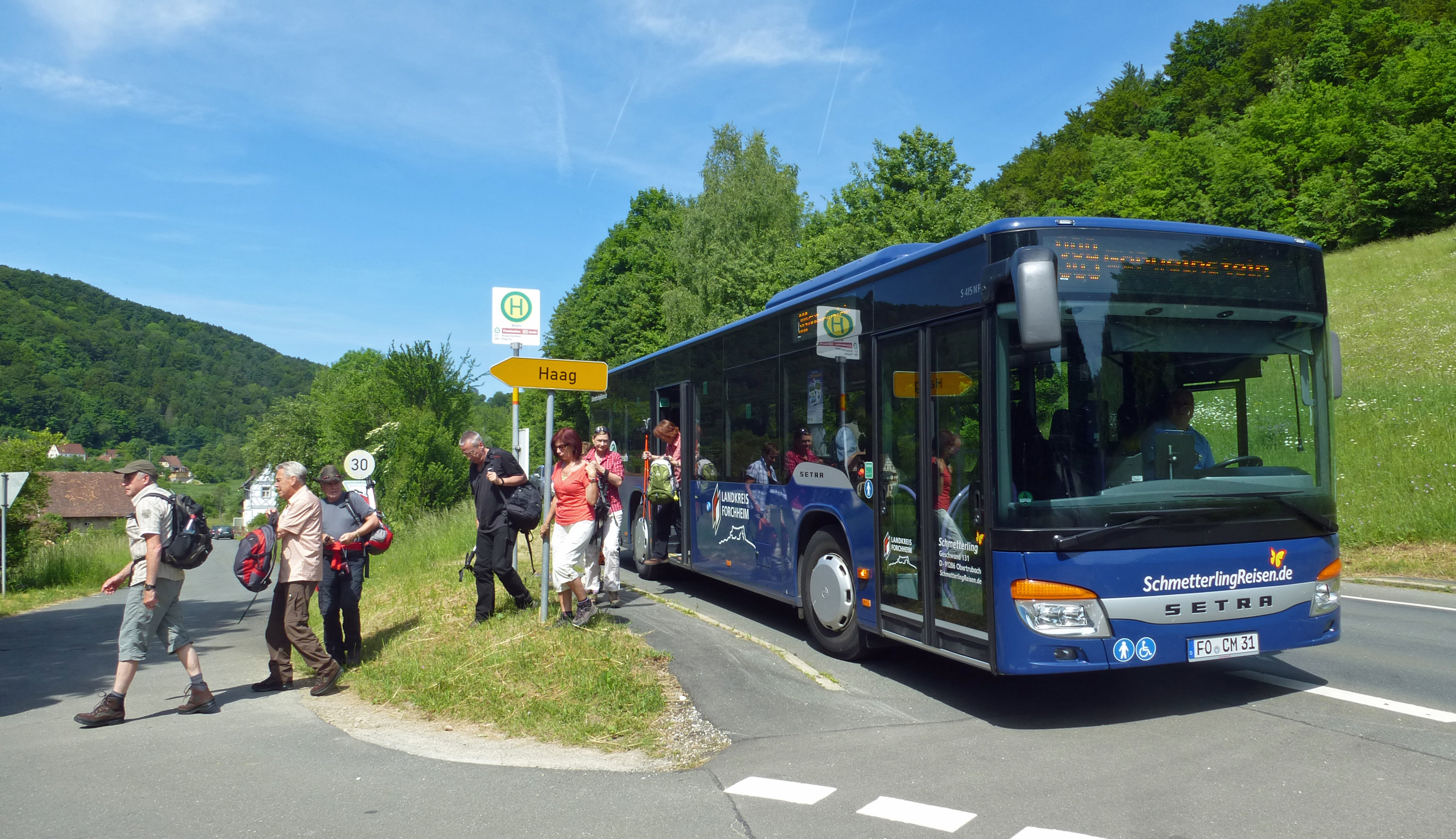 Linie Wiesenttalexpress.