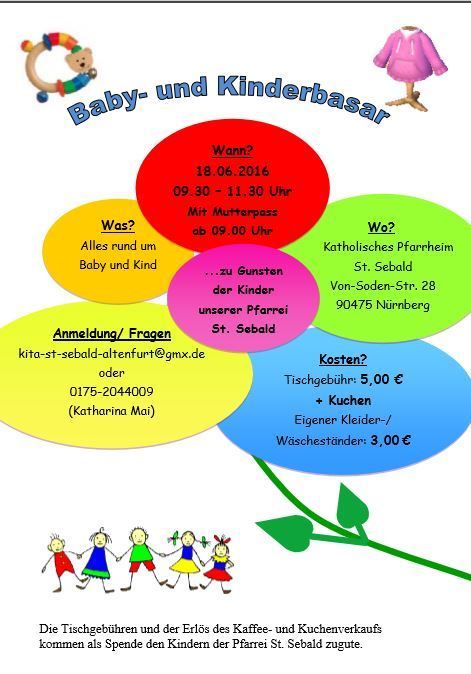 4. Baby- und Kinderbasar Nbg-Altenfurt