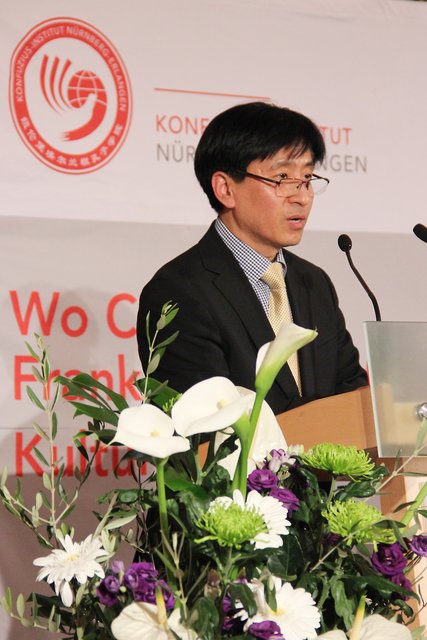 Prof. Yan Guohua, Vizepräsident der Beijing Foreign Studies University und Vize-Vorstandvorsitzender des Konfuzius-Instituts. | Foto: tom