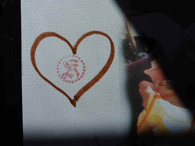 Stempel mit Herz