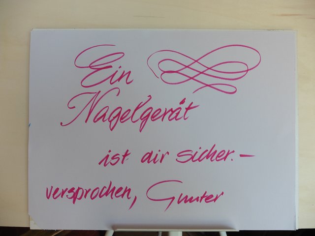 Pinselschrift Gunter Kaufmann 2016