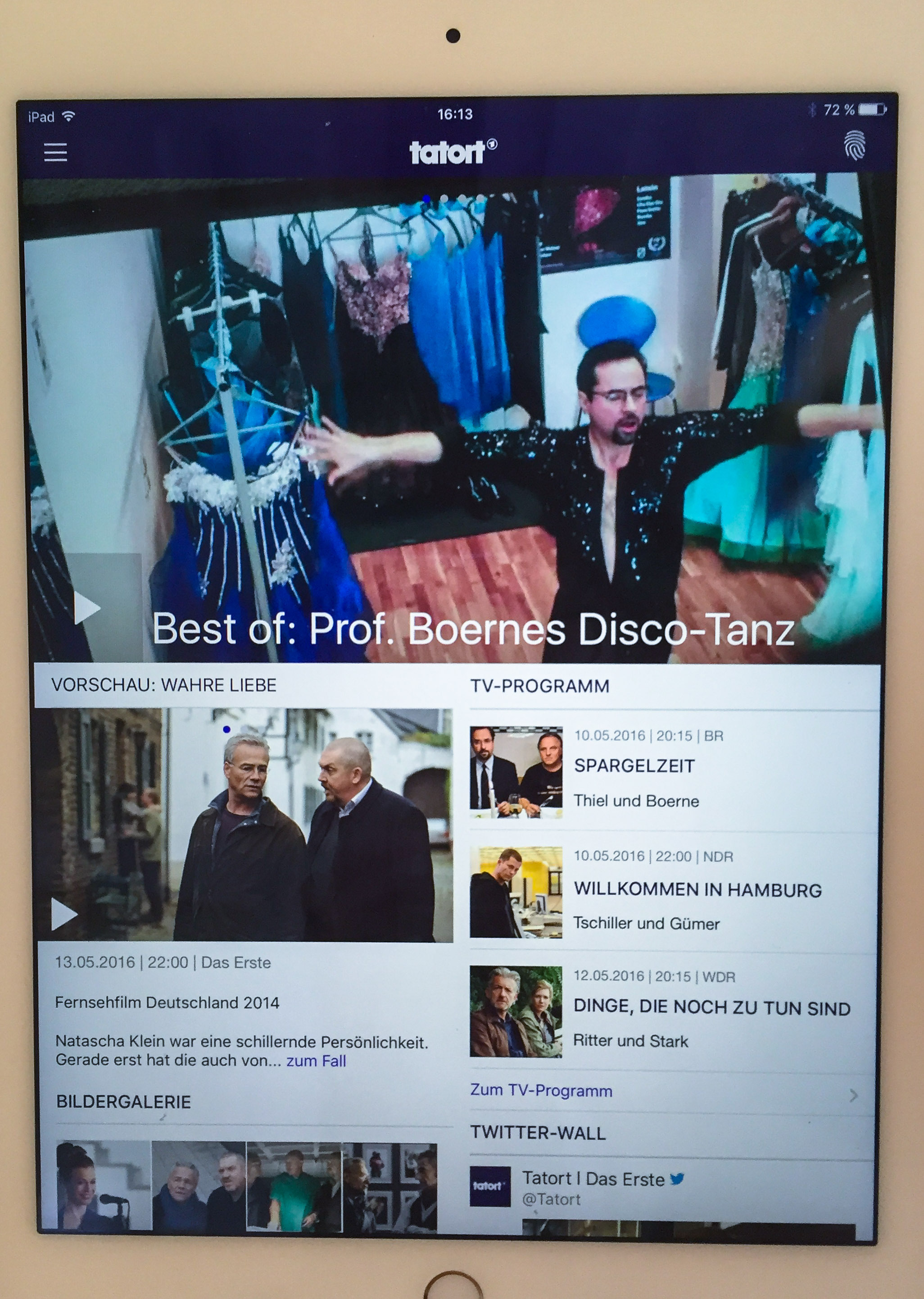 Die Tatort-App ist für Fans jetzt in den Stores für Smartphone oder Tablet erhältlich.
