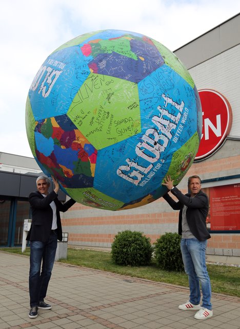 Der GLOBALL machte Station beim Club. | Foto: oh/SSC GROUP