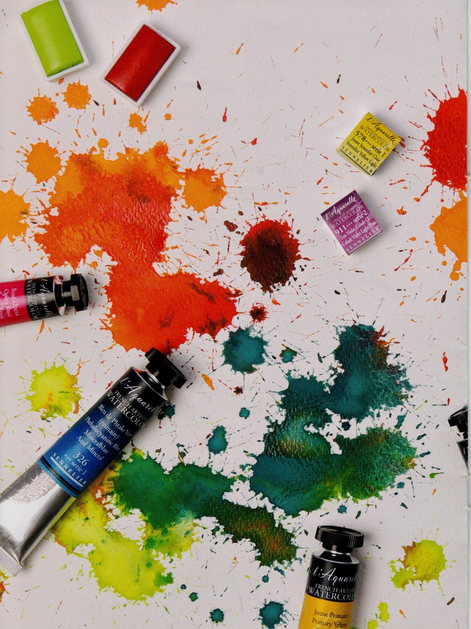 Aquarellfarben in der Tube
