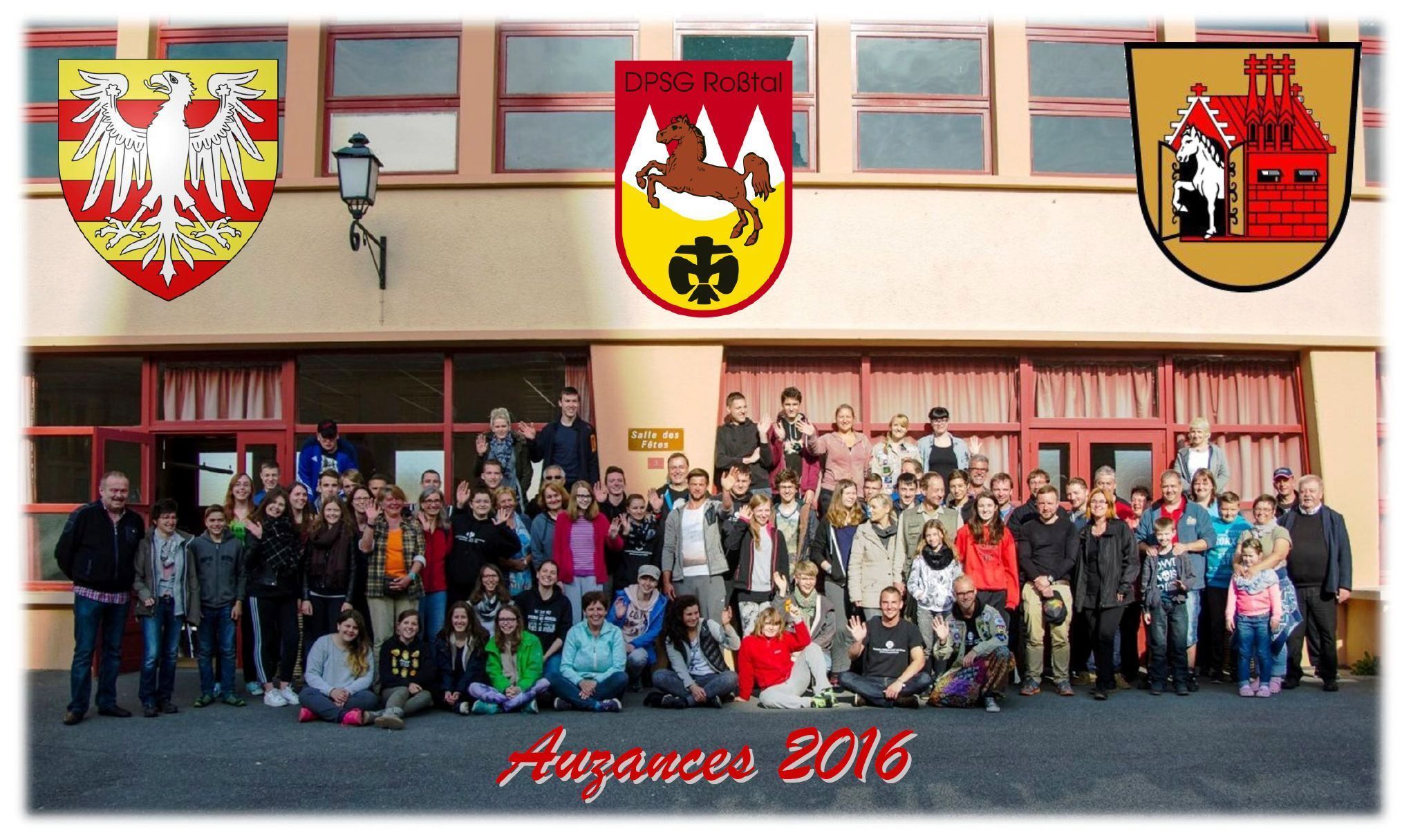 Zum 10. Mal war die DPSG Roßtal zu Besuch in Auzances. Knapp 80 Teilnehmende waren 2016 dabei.