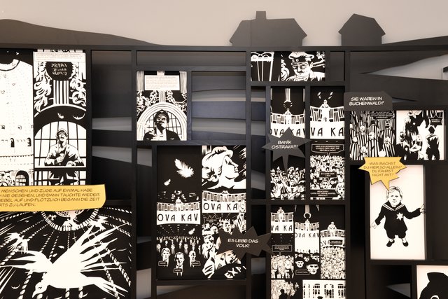 Die vom Literaturhaus Stuttgart gemeinsam mit den Künstlern entwickelte Präsentation der Comic-Erzählung zeigt neben eindrucksvollen Schwarzweiß-Illustrationen auch Originalskizzen und Exponate aus der Welt des Alois Nebel.