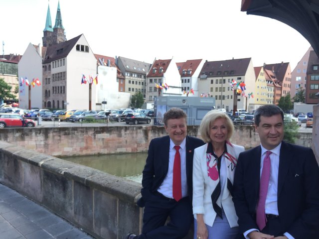 Im Hintergrund die noch freie Fläche des Augustinerhofes. Momentan ist dort noch ein Innenstadt Parkplatz zu finden. | Foto: stmflh.bayern.de