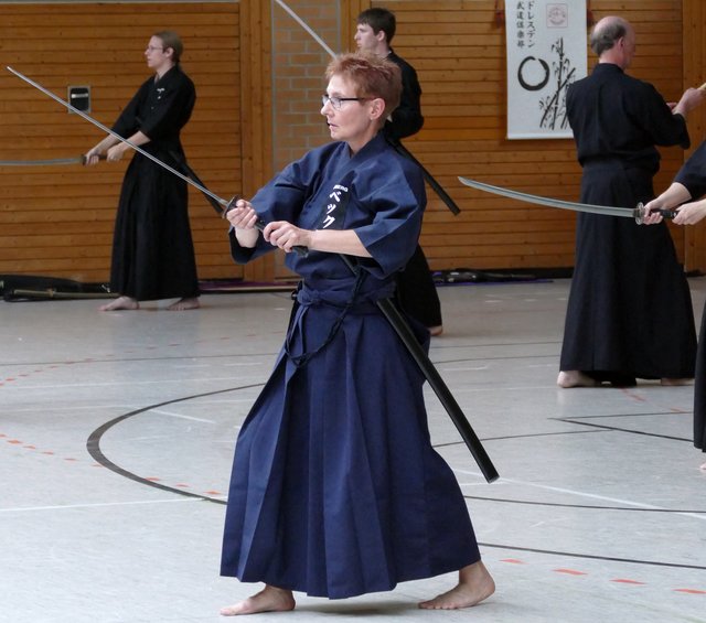 Ruth Beck, 3. Dan Iaido, aus Bamberg