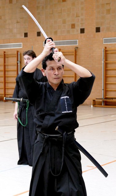 Alexis Dulanto, 1. Dan Iaido, von ZANCHIN Kampfkunst e.V.