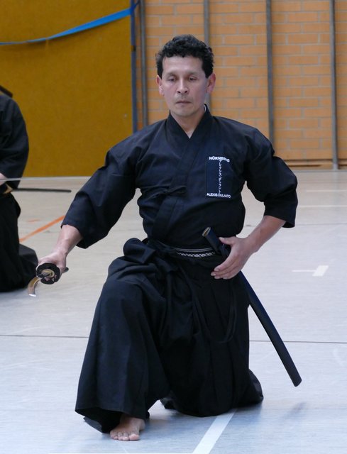 Alexis Dulanto, 1. Dan Iaido, von ZANCHIN Kampfkunst e.V.